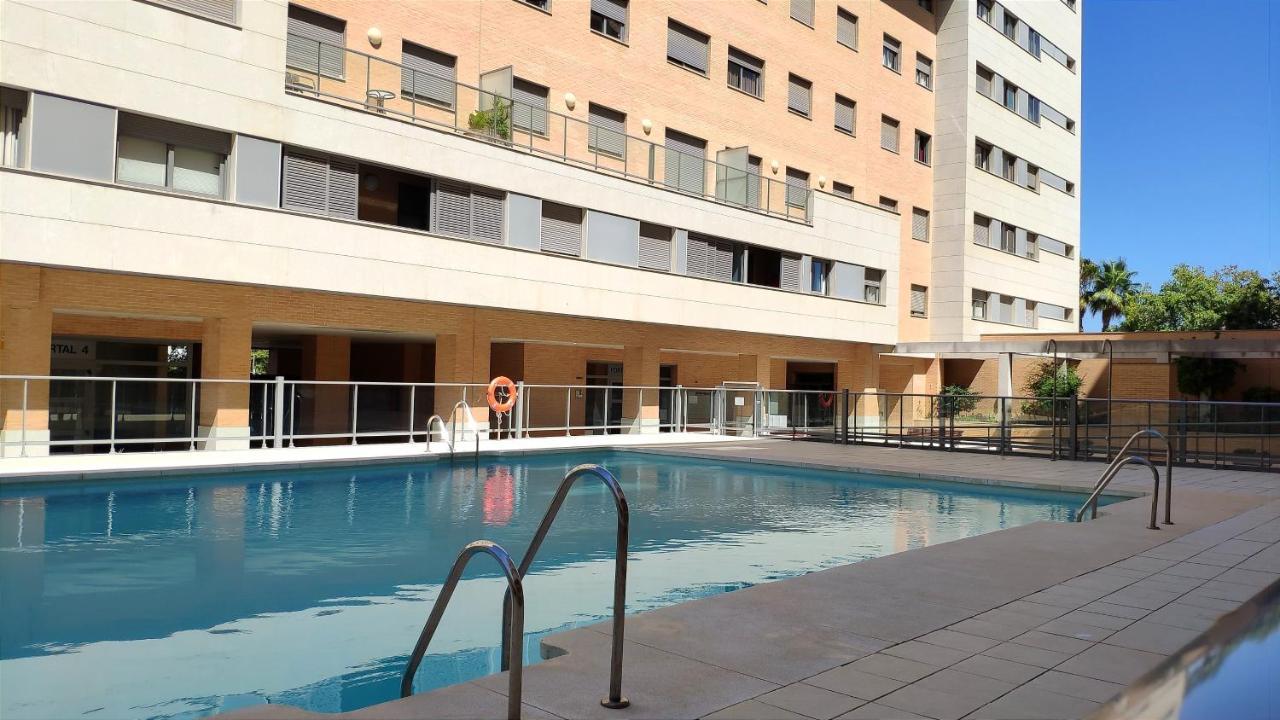 On The Beach! Frente Al Paseo Maritimo, Parking Y Piscina Apartamento
